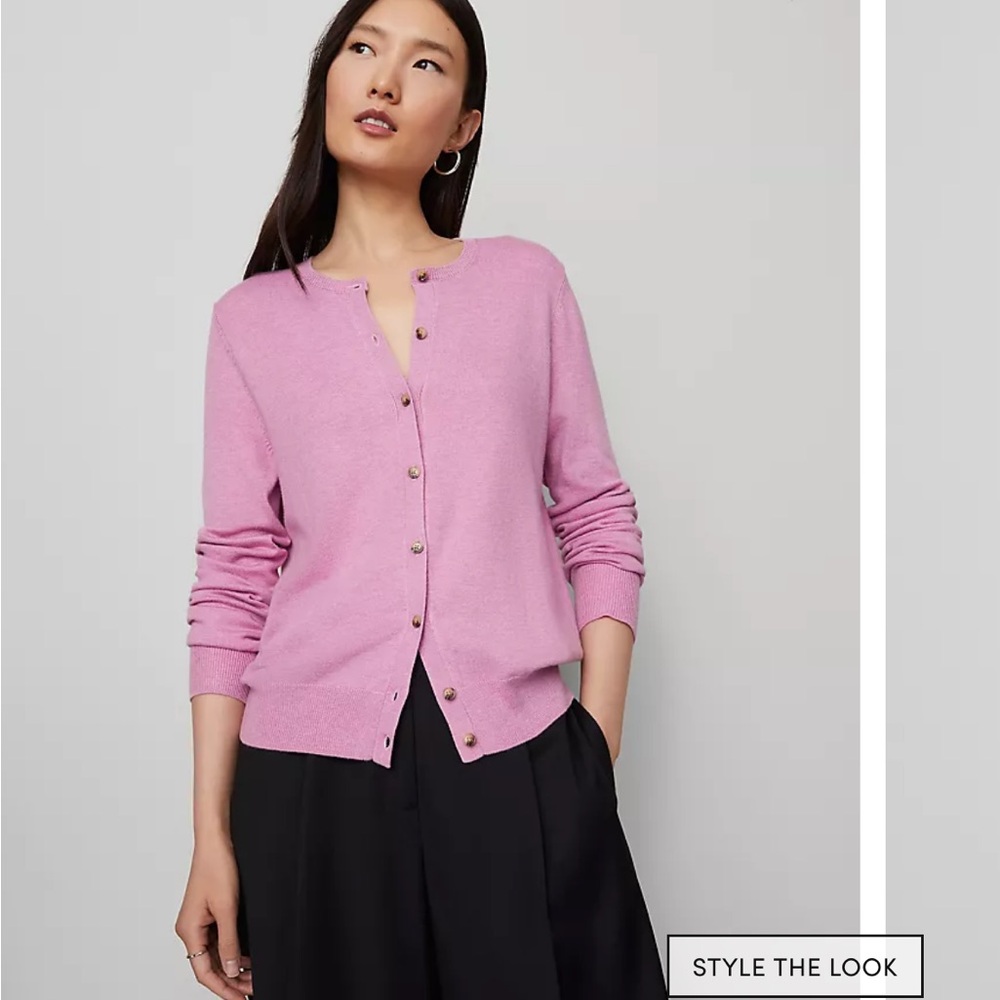 Ann Taylor Pink Women's Cardigan - Picture 2 of 8
